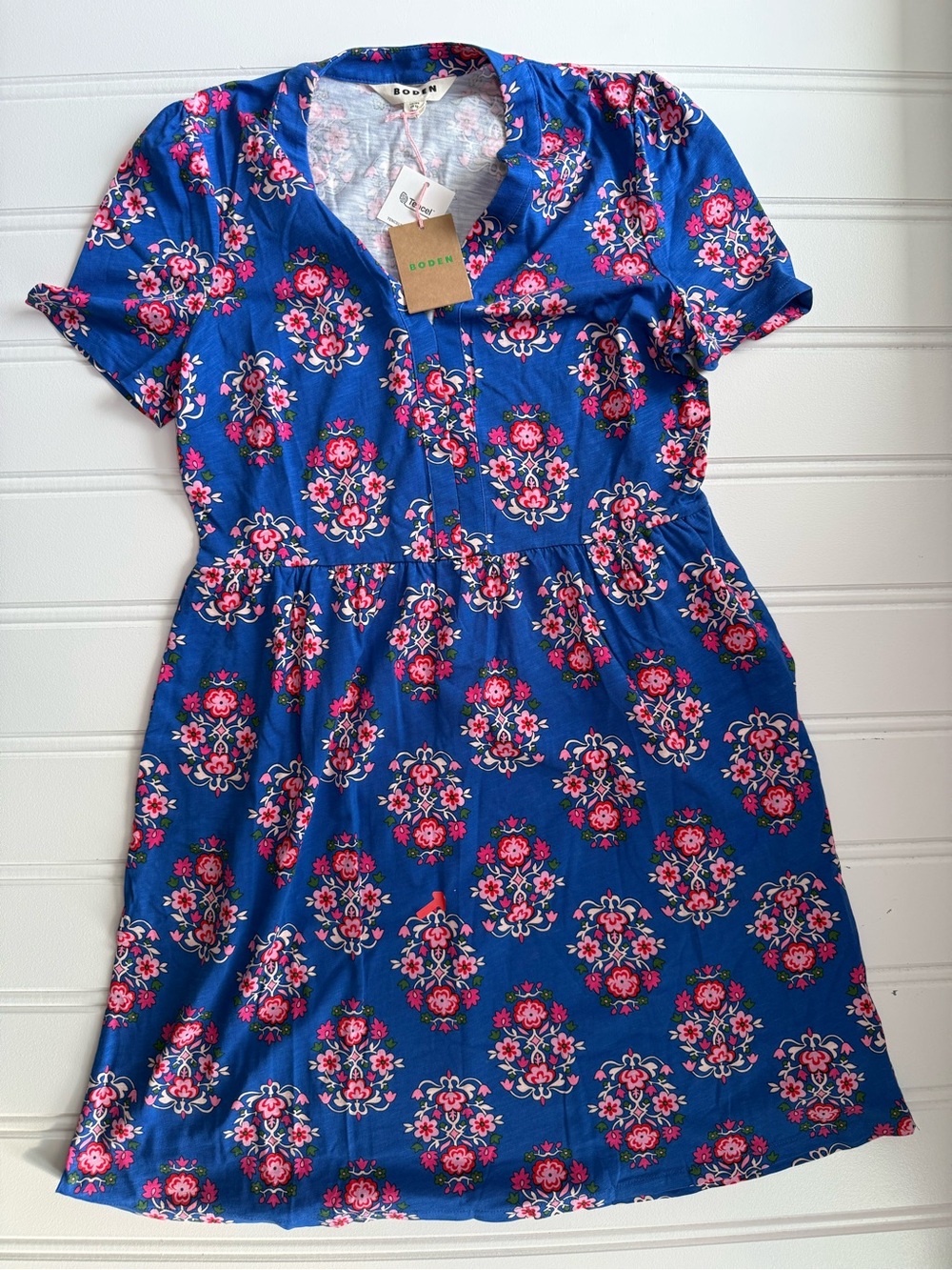 Boden Naomi Short Sleeve Dress Women’s 8R NEW